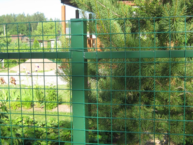 Забор из сварной сетки с ПВХ покрытием